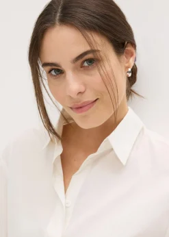bonprix bonprix Pijama corto de algodón puro Blanco Sale