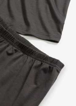 bonprix bonprix Pijama corto de material ligero y suave pizarra Best