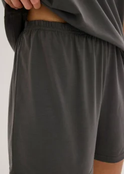 bonprix bonprix Pijama corto de material ligero y suave pizarra Best