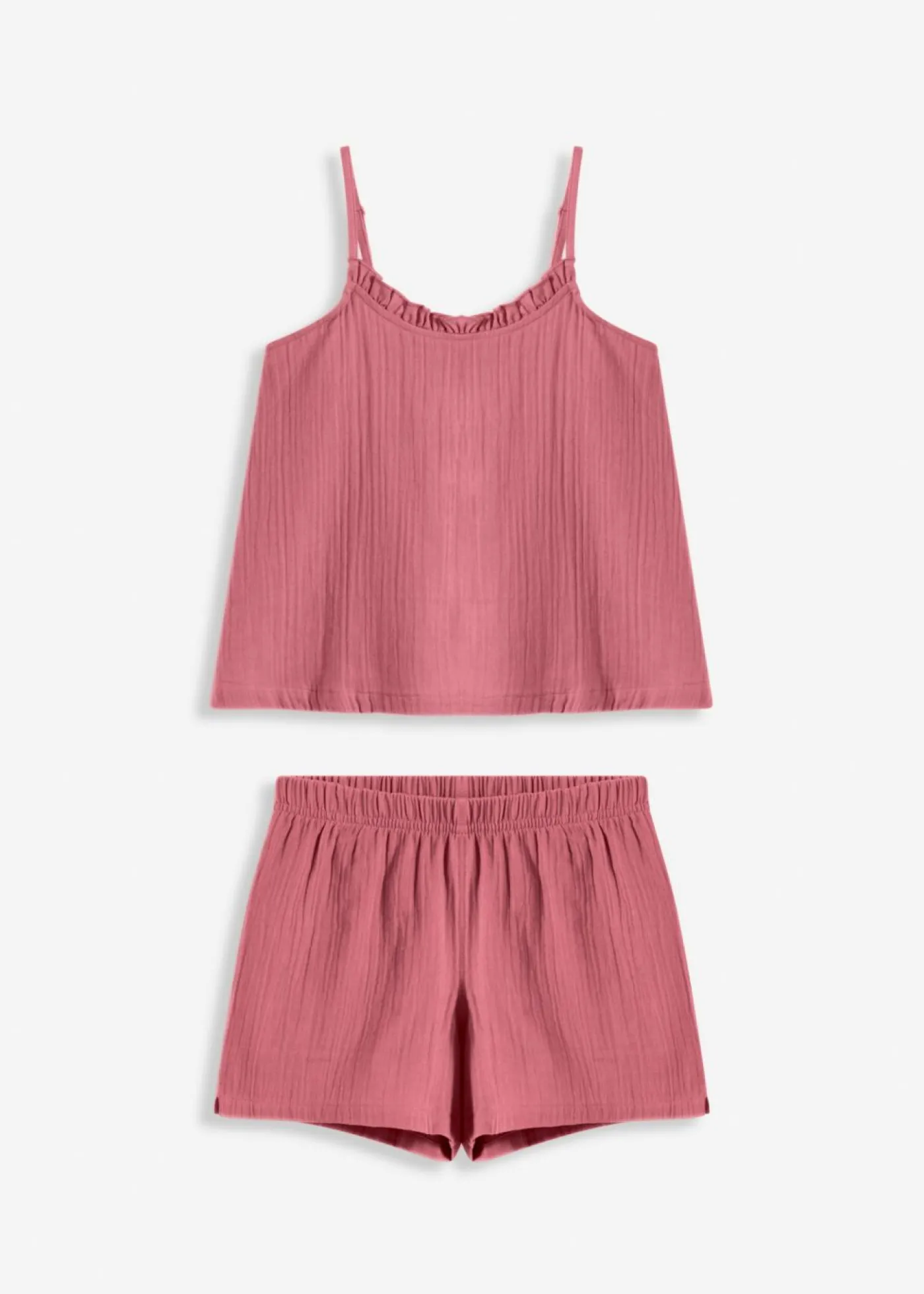 bonprix bonprix Pijama corto de muselina suave y tirantes finos sorbete de frutos rojos Outlet