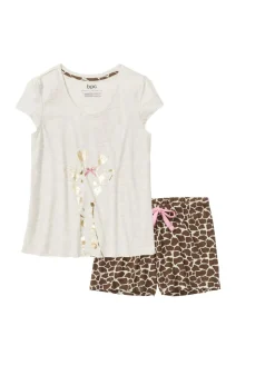 bonprix bonprix Pijama corto estampado Beige estampado Sale