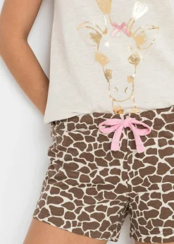 bonprix bonprix Pijama corto estampado Beige estampado Sale