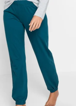 bonprix bonprix Pijama de algodón orgánico Azul petróleo Outlet