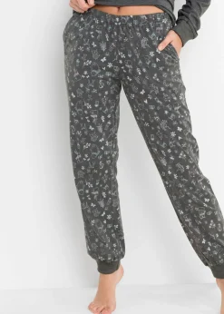 bonprix bonprix Pijama de algodón orgánico Antracita jaspeado estampado Discount