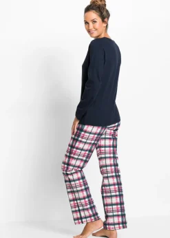bonprix bonprix Pijama de algodón orgánico puro Azul marino New