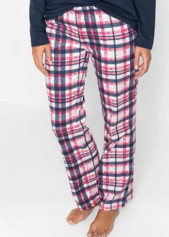 bonprix bonprix Pijama de algodón orgánico puro Azul marino New