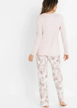 bonprix bonprix Pijama de algodón orgánico puro con flores
