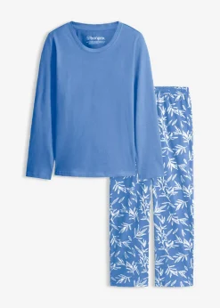 bonprix bonprix Pijama de algodón puro (3 piezas) azul provenzal-granito Discount