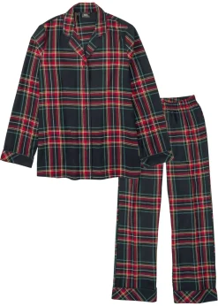 bonprix bonprix Pijama de franela Azul marino de cuadros Best
