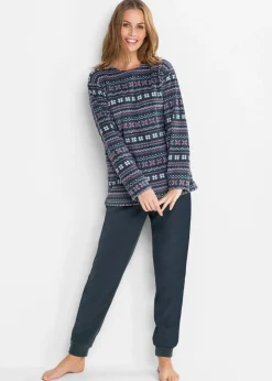 bonprix bonprix Pijama de rizo Azul oscuro New