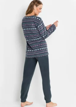bonprix bonprix Pijama de rizo Azul oscuro New