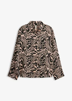bonprix bonprix Pijama de satén Negro New