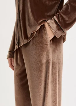 bonprix bonprix Pijama de terciopelo Marrón castaño Clearance