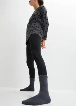 bonprix bonprix Pijama holgado con leggings Pizarra + negro Hot