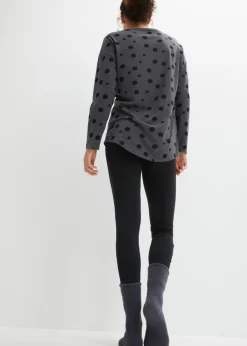 bonprix bonprix Pijama holgado con leggings Pizarra + negro Hot