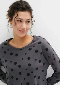 bonprix bonprix Pijama holgado con leggings Pizarra + negro Hot