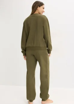 bonprix bonprix Pijama tipo chándal Verde oliva oscuro New