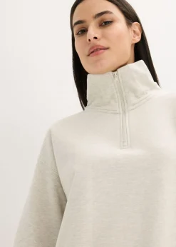 bonprix bonprix Pijama tipo sudadera con leggings natural jaspeado-negro Online