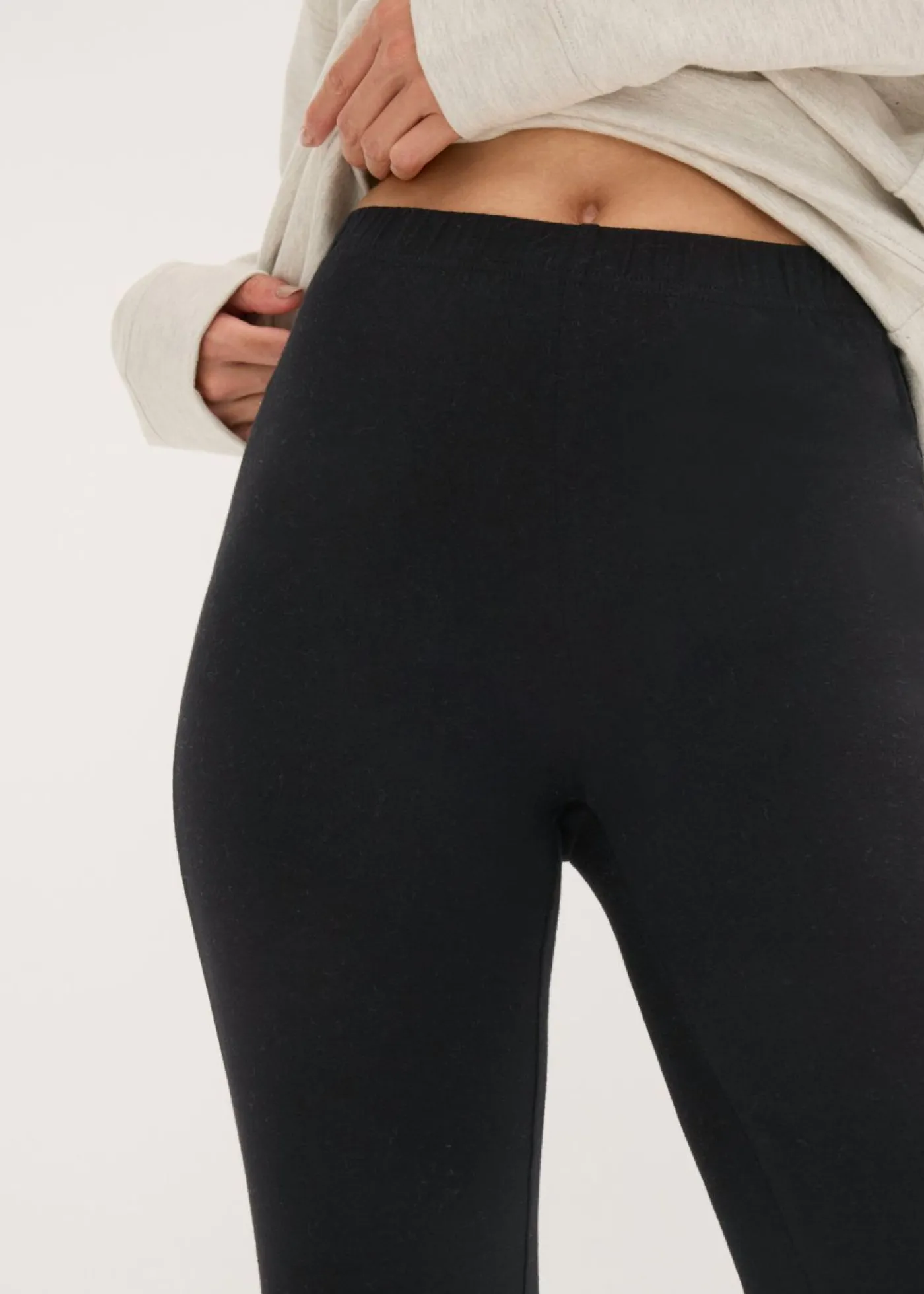 bonprix bonprix Pijama tipo sudadera con leggings natural jaspeado-negro Online