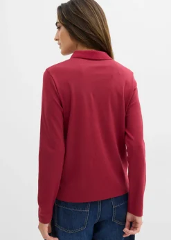 bonprix bonprix Polo de algodón orgánico pesado Rojo Sale