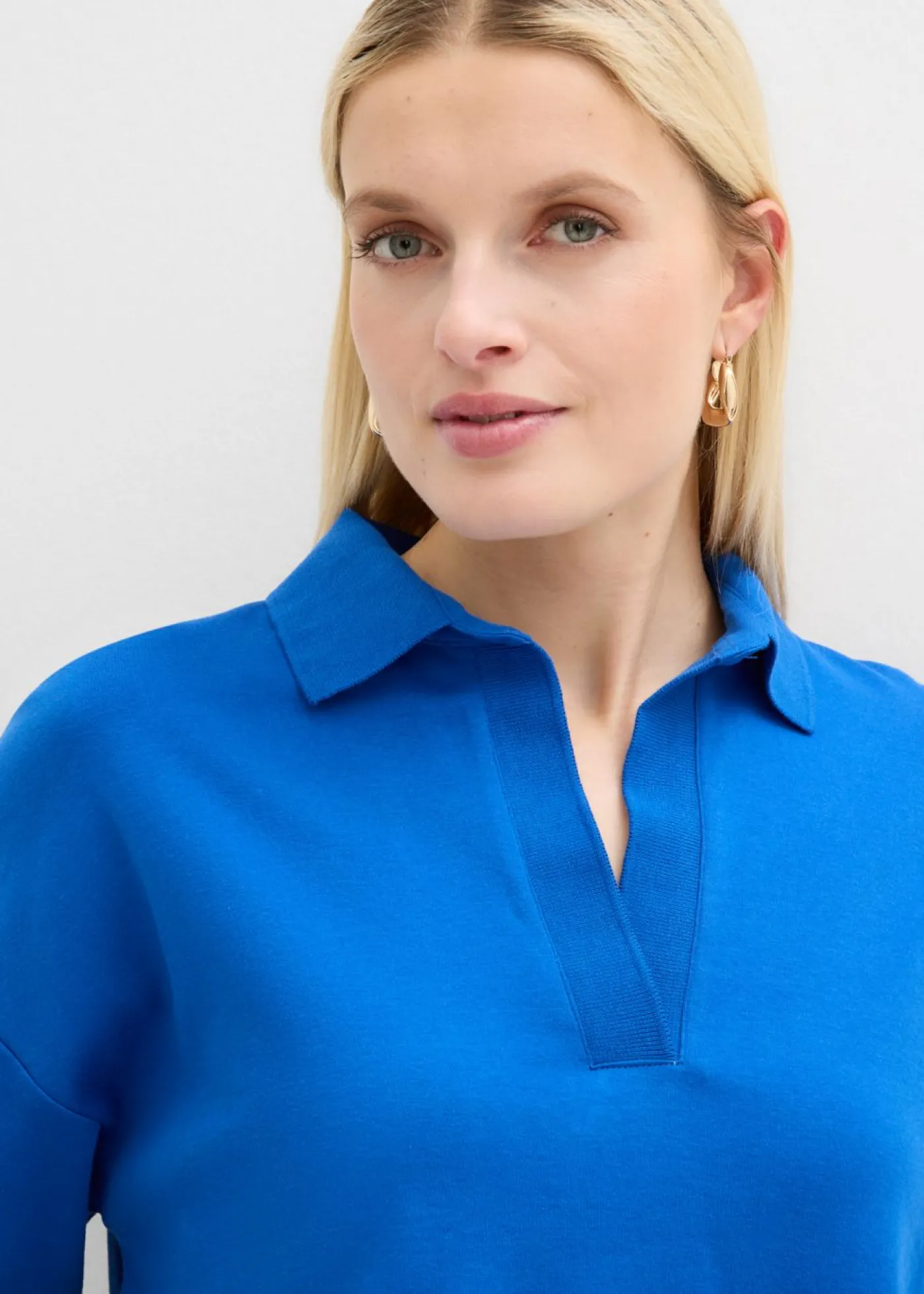 bonprix bonprix Polo de algodón orgánico puro Azul ártico Discount