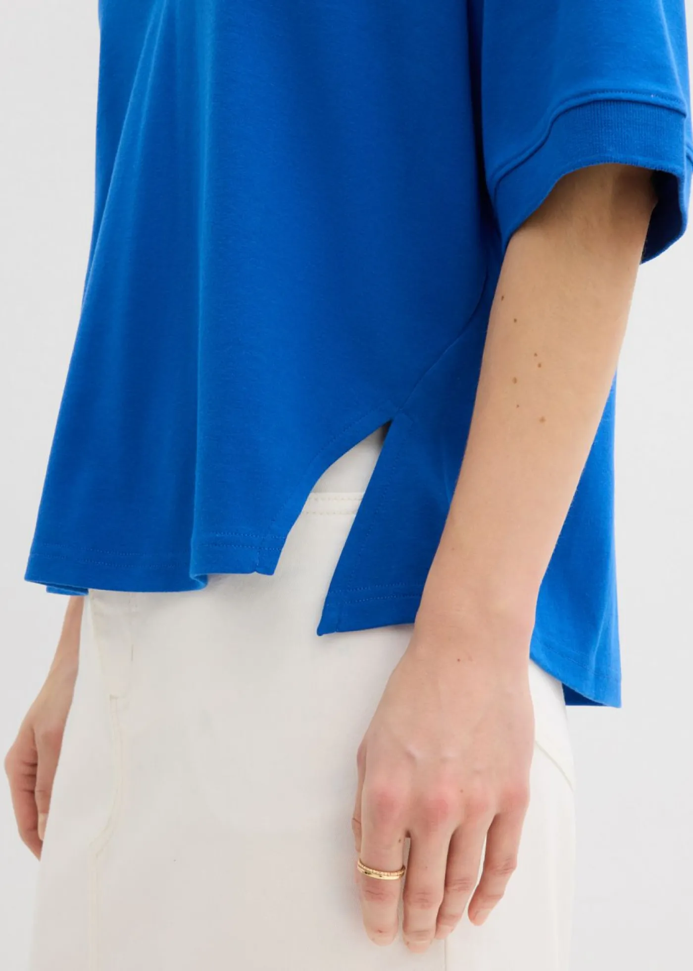 bonprix bonprix Polo de algodón orgánico puro Azul ártico Discount