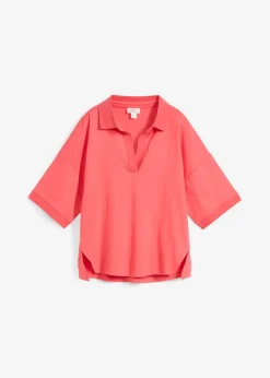 bonprix bonprix Polo de algodón orgánico puro rosa paraíso Sale