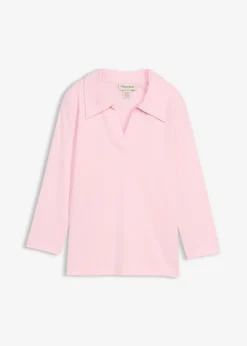 bonprix bonprix Polo de algodón orgánico puro rosa cristal Discount