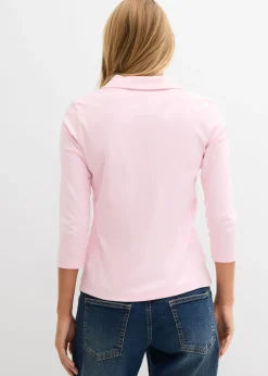 bonprix bonprix Polo de algodón orgánico puro rosa cristal Discount