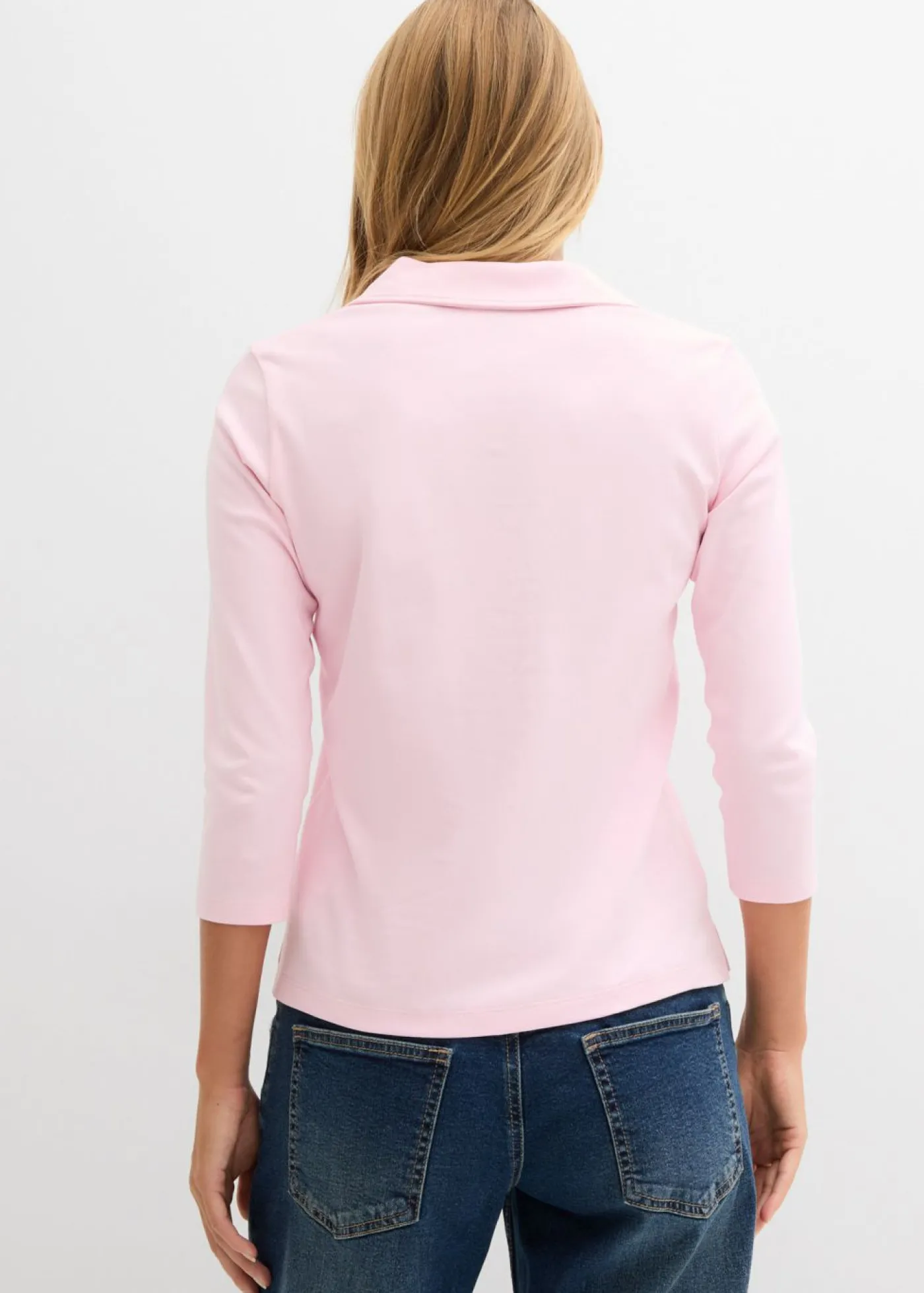 bonprix bonprix Polo de algodón orgánico puro rosa cristal Discount