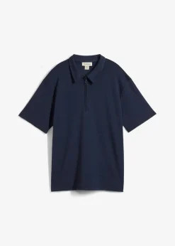 bonprix bonprix Polo de mezcla de viscosa Azul marino Best