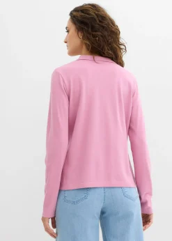 bonprix bonprix Polo de piqué de algodón ecológico puro Malva Outlet