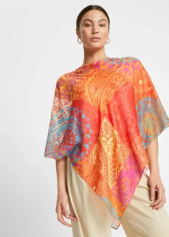 bonprix bonprix Poncho Naranja estampado Hot