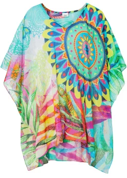 bonprix bonprix Poncho de verano Multicolor estampado Sale