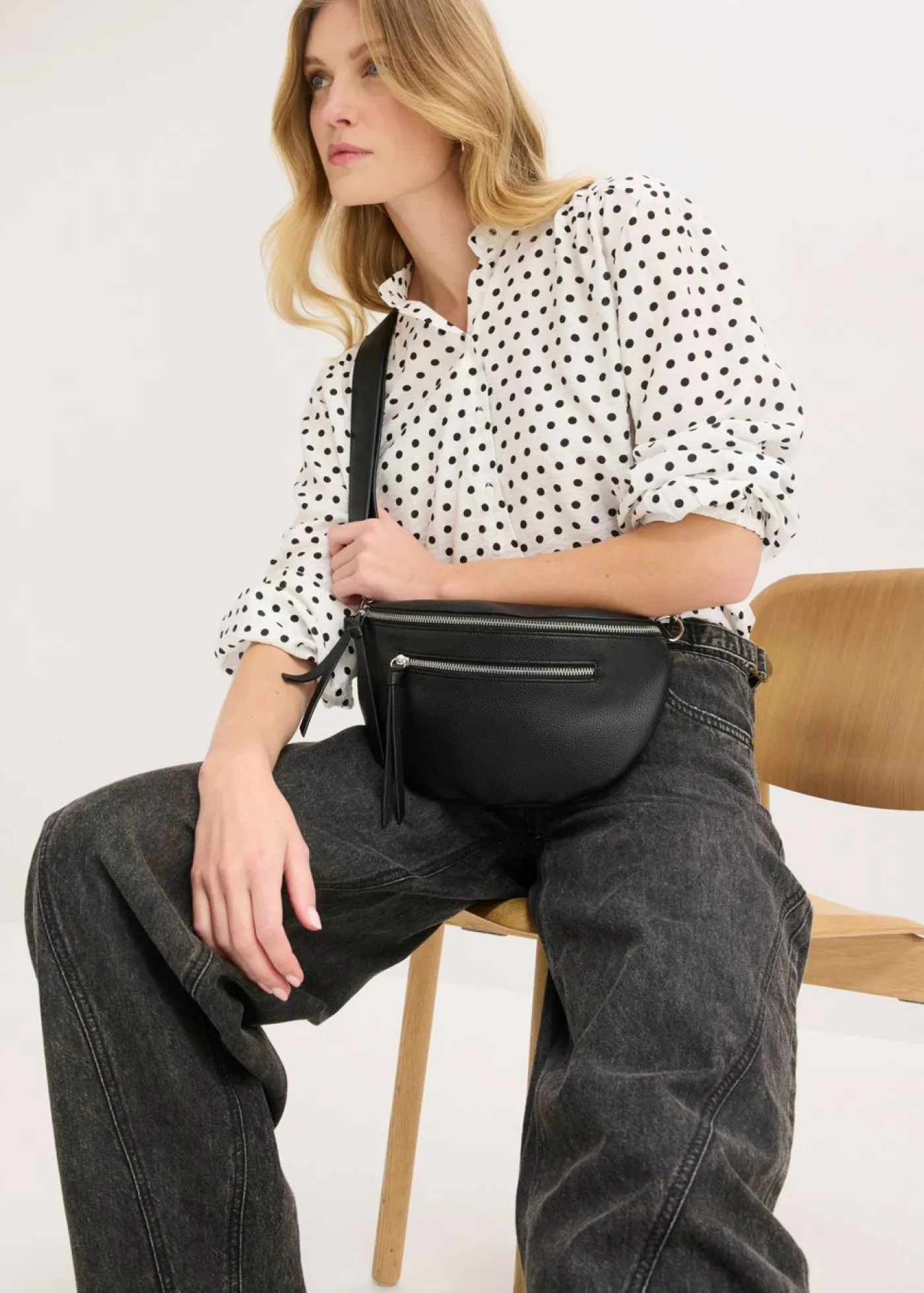 bonprix bonprix Riñonera con correas intercambiables Negro Online