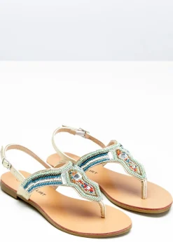 bonprix bonprix Sandalias con abalorios menta Online