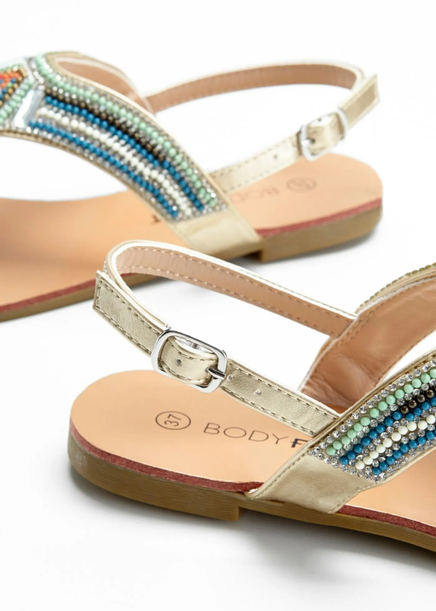 bonprix bonprix Sandalias con abalorios menta Online
