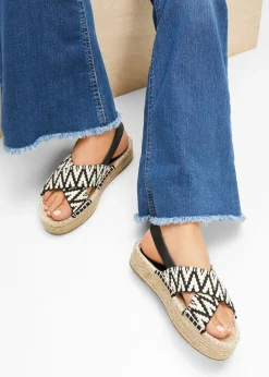 bonprix bonprix Sandalias con plataforma Beige-negro Outlet
