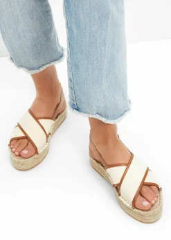 bonprix bonprix Sandalias con plataforma crudo/bronceado Clearance