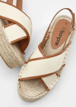 bonprix bonprix Sandalias con plataforma crudo/bronceado Clearance
