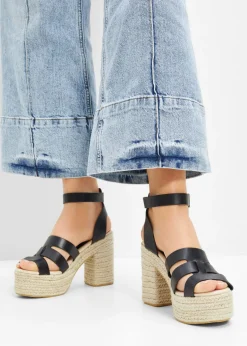 bonprix bonprix Sandalias con plataforma Negro Outlet