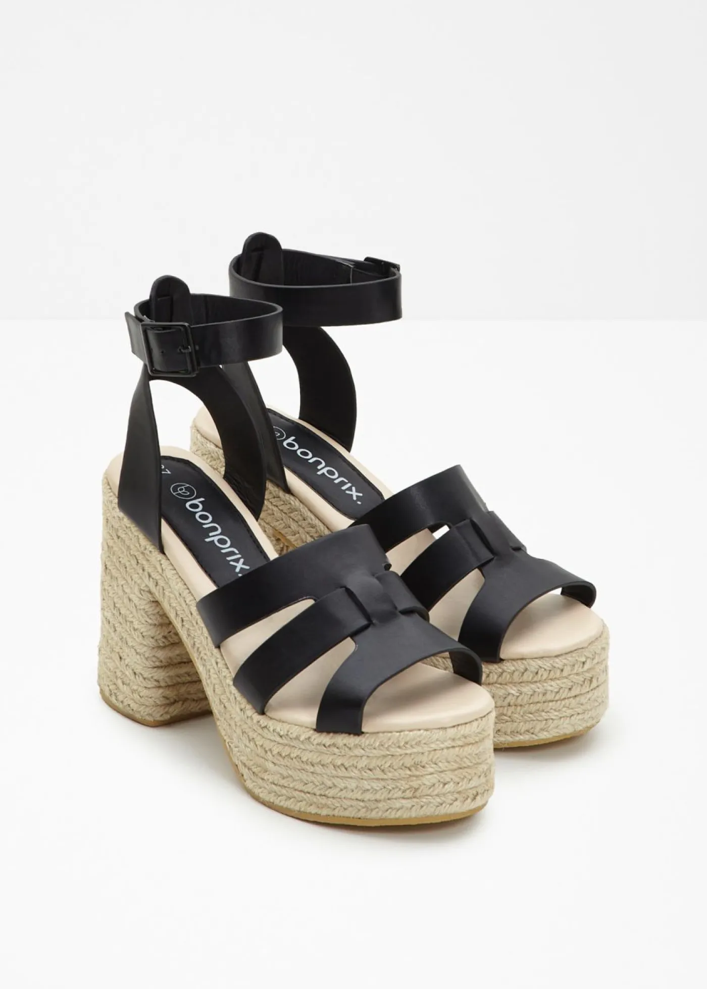 bonprix bonprix Sandalias con plataforma Negro Outlet