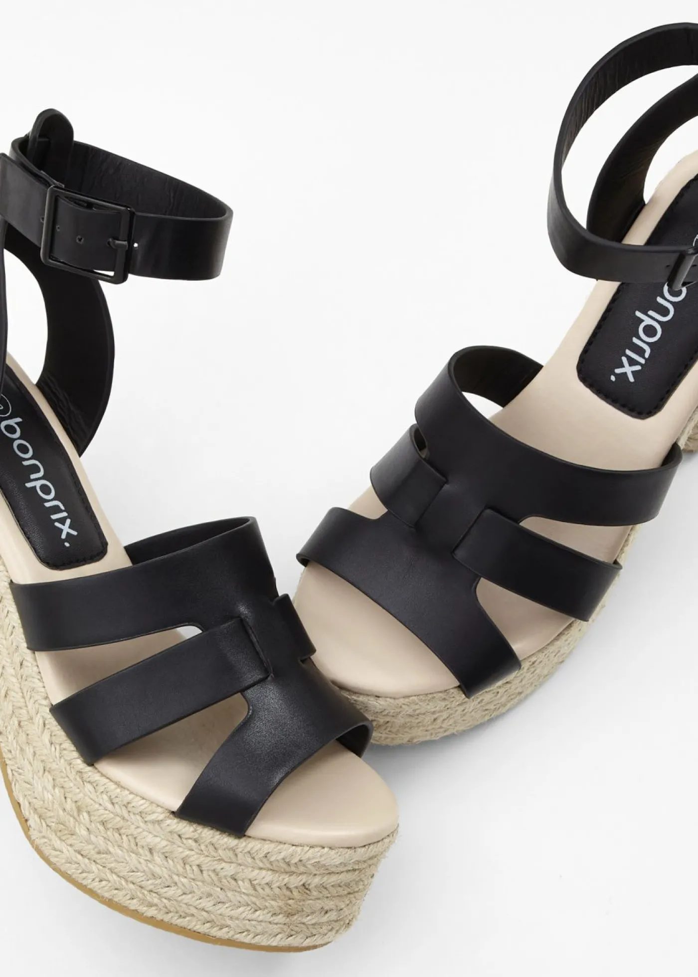 bonprix bonprix Sandalias con plataforma Negro Outlet
