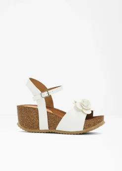 bonprix bonprix Sandalias de cuña Blanco Discount