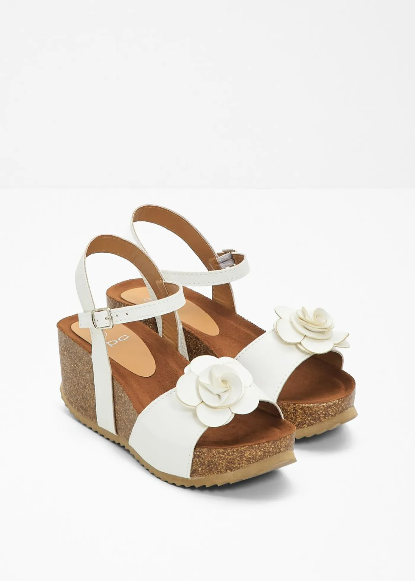 bonprix bonprix Sandalias de cuña Blanco Discount