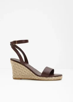 bonprix bonprix Sandalias de cuña Marrón tierra Discount