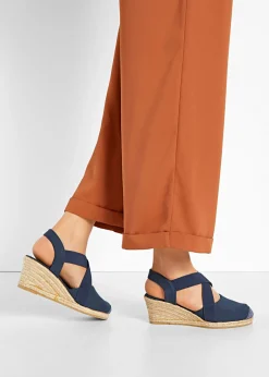 bonprix bonprix Sandalias de cuña Azul marino Best