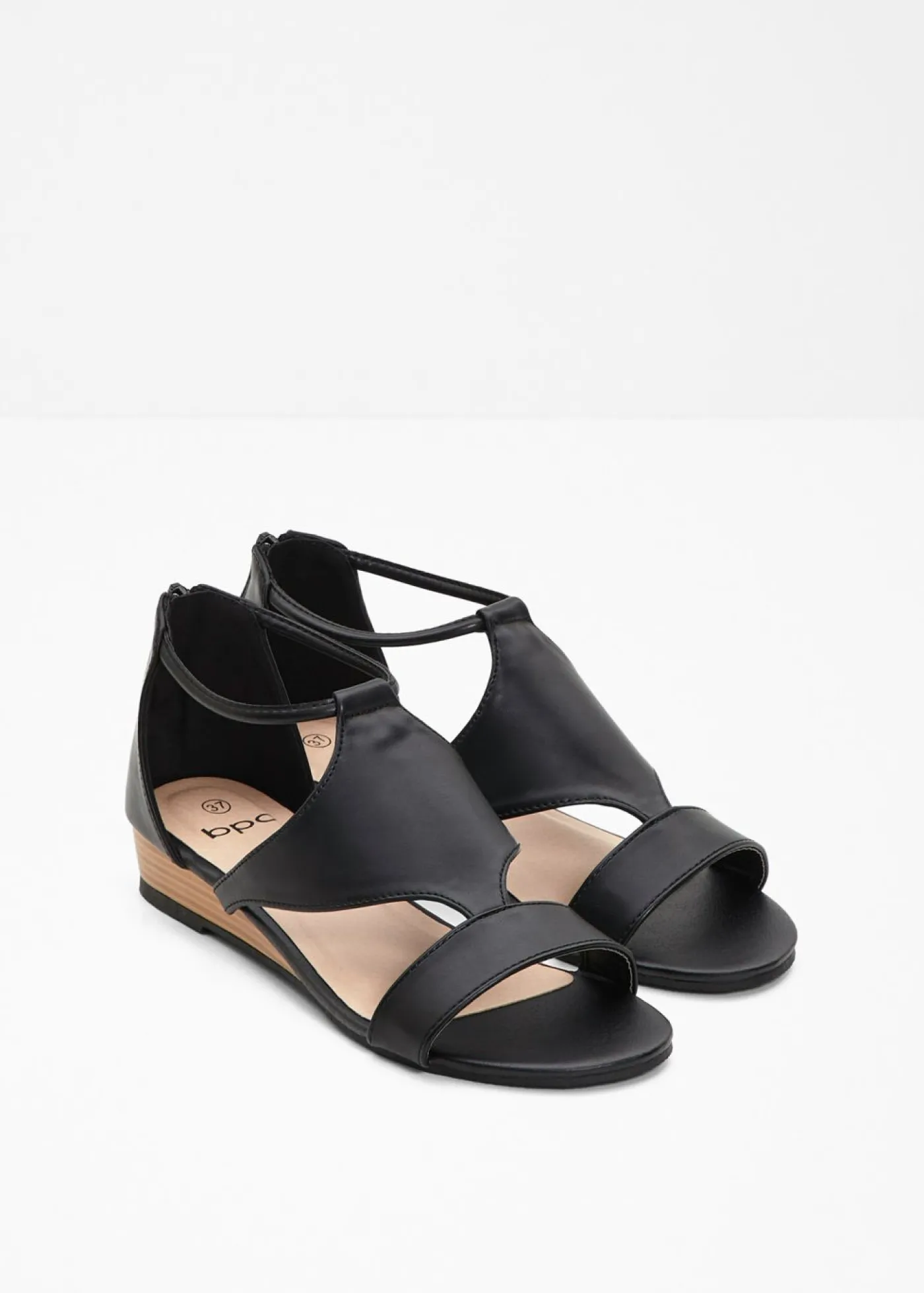 bonprix bonprix Sandalias de cuña Negro
