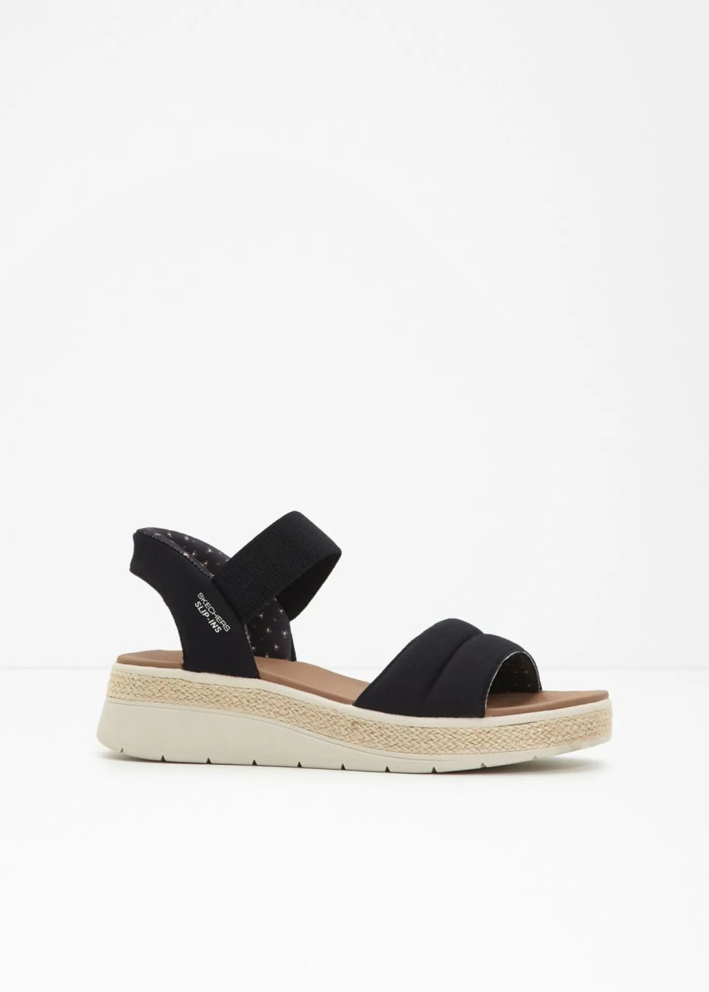 bonprix Skechers Sandalias de cuña sin cordones de Skechers Negro Discount