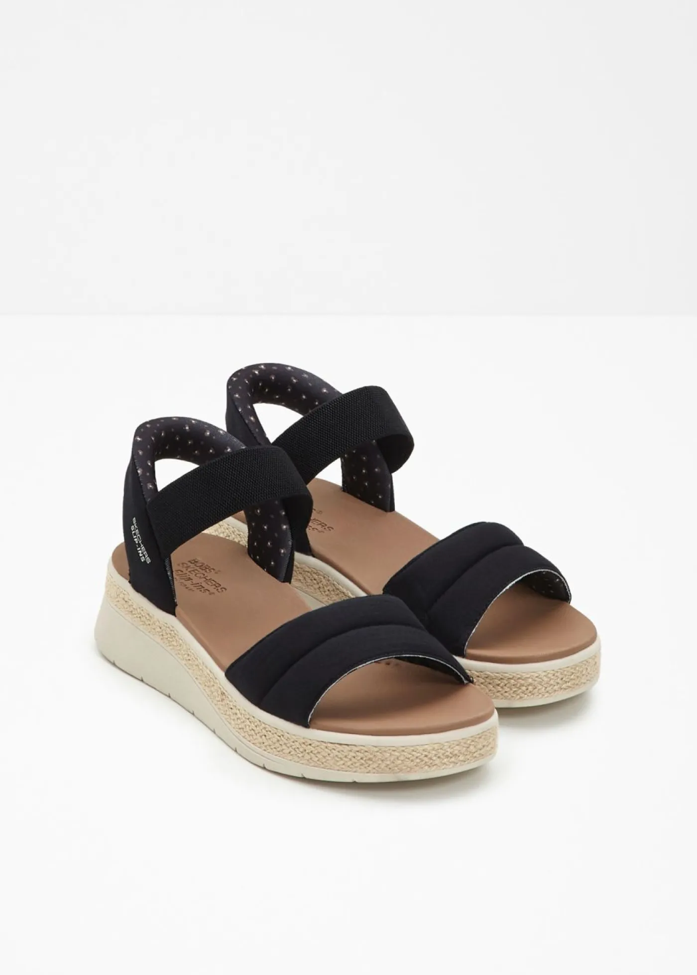 bonprix Skechers Sandalias de cuña sin cordones de Skechers Negro Discount